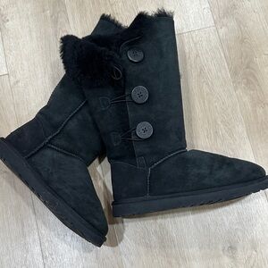 Black Suede UGH Women's Boots